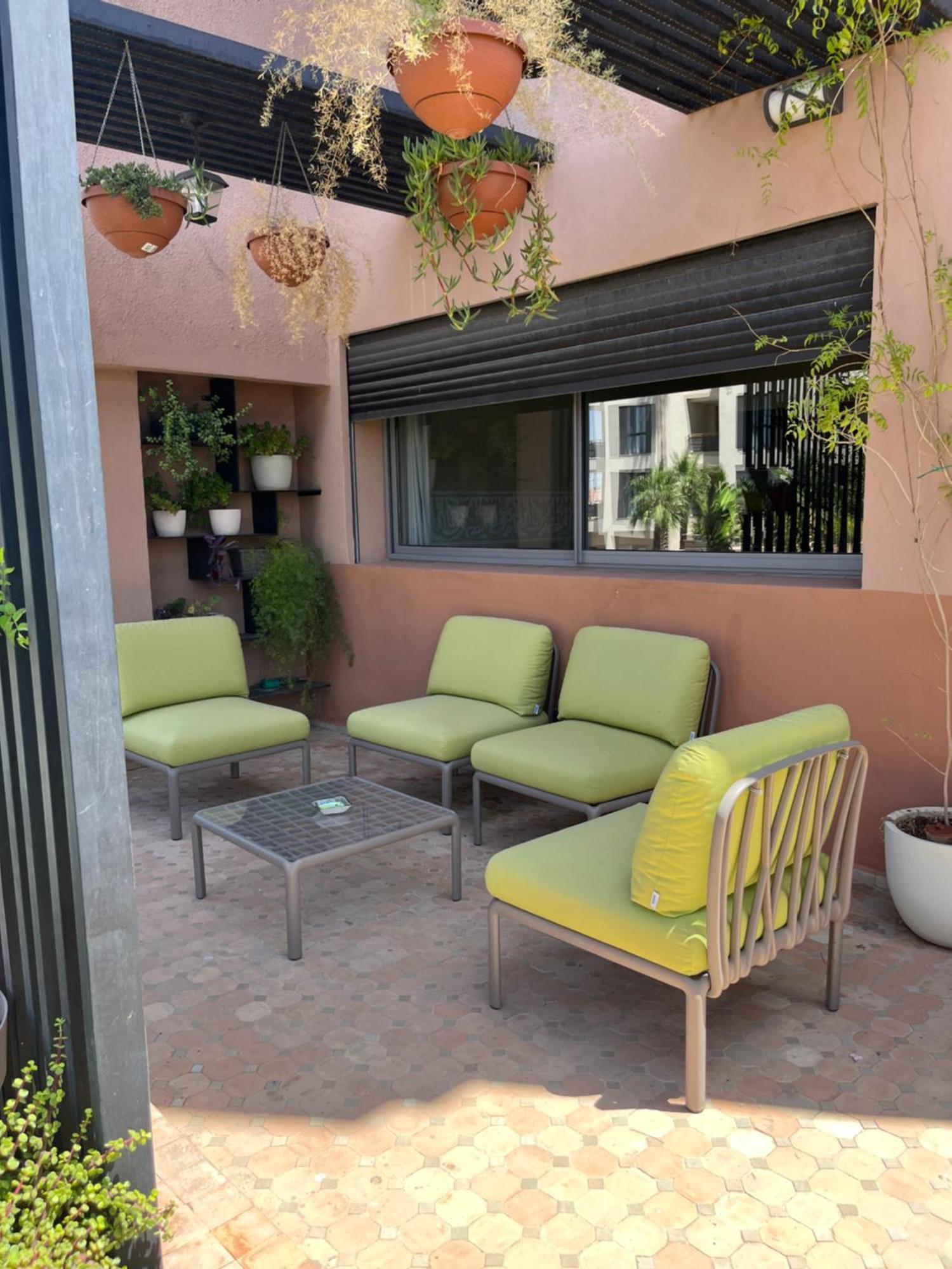 דירות מרקש Marrakech M Avenue Terrasse Jardin מראה חיצוני תמונה