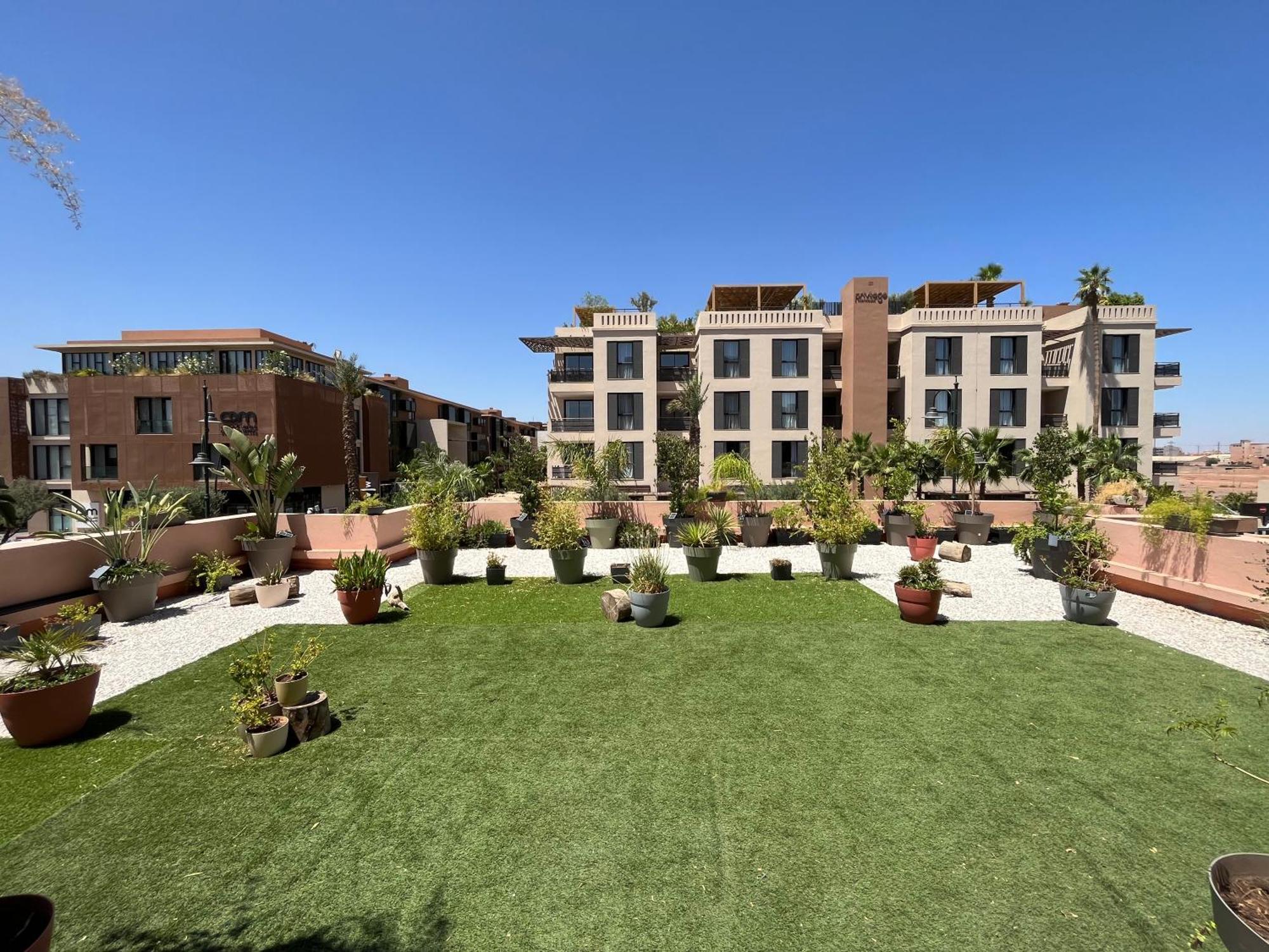 דירות מרקש Marrakech M Avenue Terrasse Jardin מראה חיצוני תמונה